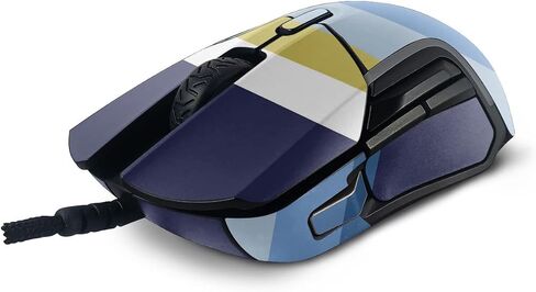 MightySkins Skin Compatible with SteelSeries Rival 5 Gaming Mouse - Cool Stripes | Protective, Durable, and Unique Vinyl Decal wrap Cover | Easy to Apply, Remove, and Change Styles | Made in The USA in Saudi Arabia