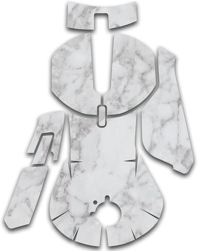 MightySkins Skin Compatible with SteelSeries Rival 5 Gaming Mouse - Frost Marble | Protective, Durable, and Unique Vinyl Decal wrap Cover | Easy to Apply, Remove, and Change Styles | Made in The USA in Saudi Arabia