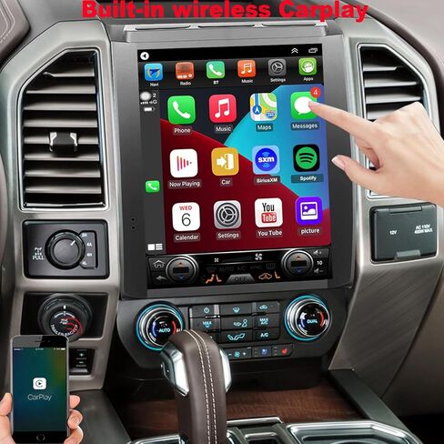 لترقية راديو Ford F150 2015 2015 2017 ، نظام استريو CPU 8Core ، شاشة تعمل باللمس 12.1 بوصة ، CarPlay و Android Auto in Kuwait