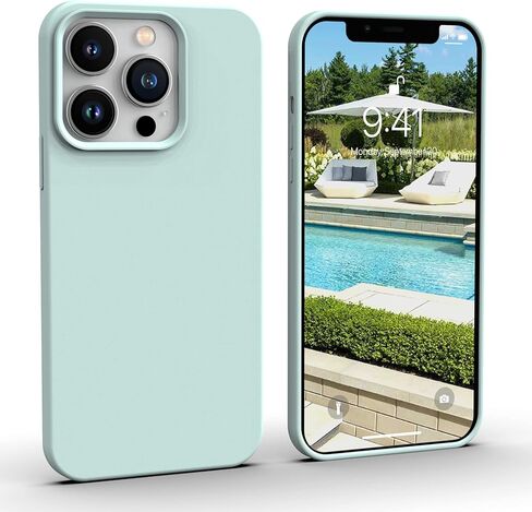icesword متوافق مع iPhone 13 Pro Max Stone ، سائل السيليكون النحيف هو هاتف الحماية الناعم ، فاتح فاتح بيج تان كريم دافئ الرمال in Kuwait