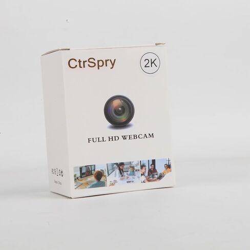 CTRSPRY WEBCAM للكمبيوتر الشخصي ، كاميرا ويب لجهاز كمبيوتر سطح المكتب مع ميكروفون لإلغاء الضوضاء ، الغطاء ، التركيز التلقائي/تصحيح الضوء/مرشح الجمال ، كاميرا ويب USB للتدفق/المؤتمر/الفصل/الفيديو/التكبير (كاميرا ويب 2K) in Saudi Arabia