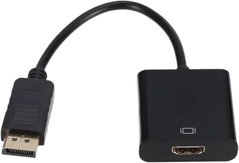 WvvMvv DisplayPort to HDMI-Compatible Adapter Cable 1080P DP Male to HDMI-Compatible Female Video Converter for PC TV in Saudi Arabia