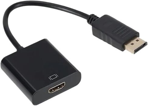 WvvMvv DisplayPort to HDMI-Compatible Adapter Cable 1080P DP Male to HDMI-Compatible Female Video Converter for PC TV in Saudi Arabia