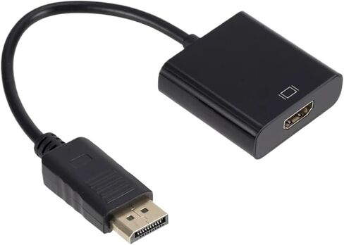 WvvMvv DisplayPort to HDMI-Compatible Adapter Cable 1080P DP Male to HDMI-Compatible Female Video Converter for PC TV in Saudi Arabia