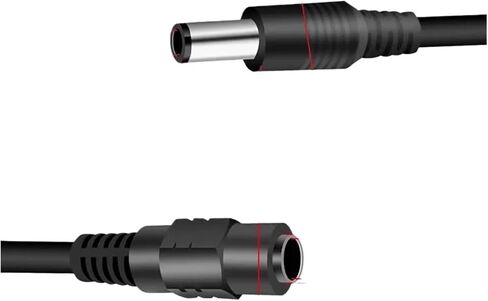 12V DC Power Splitter Cable Connector Female to Male Adapter 2/3/4/5/6/8 Way 5.5 X 2.1mm 40cm Long(1 Female to 6 Male) in Saudi Arabia