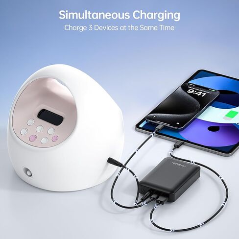 حزمة بطارية DC 12V القابلة لإعادة شحنها PD45W USB-C بنك الطاقة 15000 مللي أمبير في الساعة LED مصابيح/شرائح ، مضخة الأطياف ، جبل التلسكوب ، كاميرا CCTV ، Milwaukee M12 سترات/سترات ساخنة ، iPhone ، MacBook in Kuwait