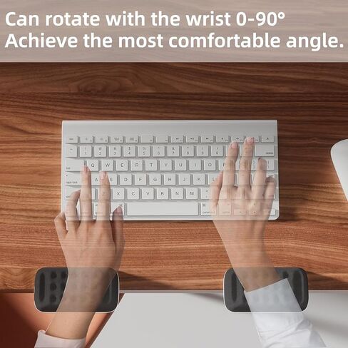 Ergonomic Keyboard Wrist Rest Pad,Mouse Pad Wrist Support,Rotatable Memory Foam Wrist Support Pad,Mouse Pad Wrist Support for Gaming, Office, Computer, PC Painting, Gaming (2) in Saudi Arabia