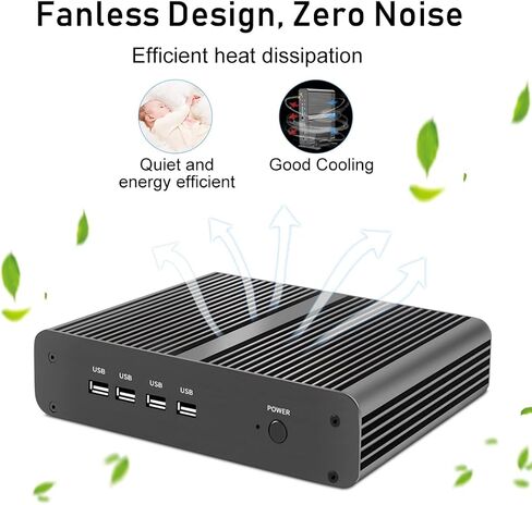 MSECORE MINI MINI PC ، كمبيوتر سطح المكتب مع CORE I7-8565U ، 8G DDR4 RAM ، 256G NVME SSD ، 4K ، 1*HDMI ، 1*DP ، VESA ، Windows 11 Pro in Kuwait