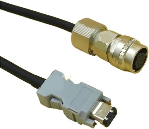 Encoder Cable for Servo Motor Standard Type JZSP-CVP01-03-E Angle Type JZSP-CVP11-03-E(15m,JZSP-CVP11-03-E Green) in Saudi Arabia