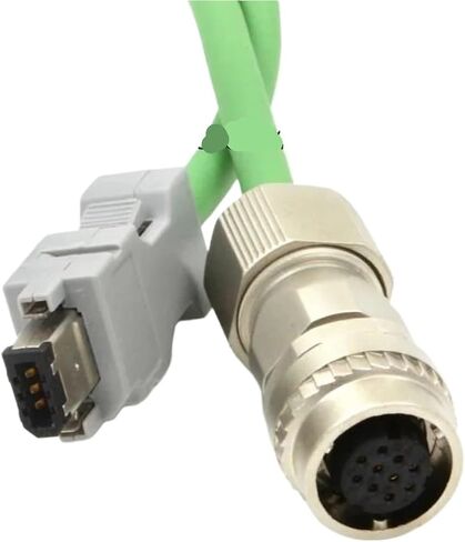 Encoder Cable for Servo Motor Standard Type JZSP-CVP01-03-E Angle Type JZSP-CVP11-03-E(15m,JZSP-CVP11-03-E Green) in Saudi Arabia