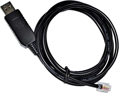 FT232RL RS485 RJ11 إلى 6P4C محول PLC Console Cable for VFD Series AC Motor Driver Communication kable to pc (5M) in Saudi Arabia