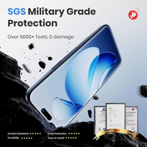 WSKEN for iPhone 17 Pro Max Screen Protector - AR Original Visual, Case Friendly Shatterproof Screen Protector 17 Pro Max Anti Glare Tempered Glass with Zero Bubble Installation Box, 2 PCS in Kuwait