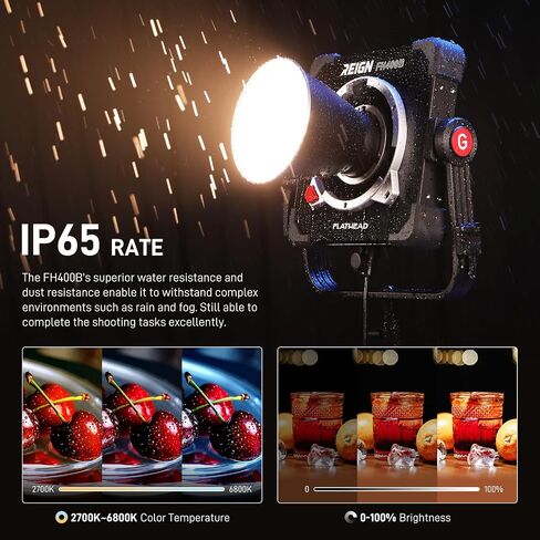 2 Packs Dimmable Bi-Color LED Video Lighting Kits with APP Control, 50W Optical Lens Variable 3200K~5600K, CRI 97+ LED Panel Light, Photography Lighting Kit, for YouTube Studio Photography in Saudi Arabia