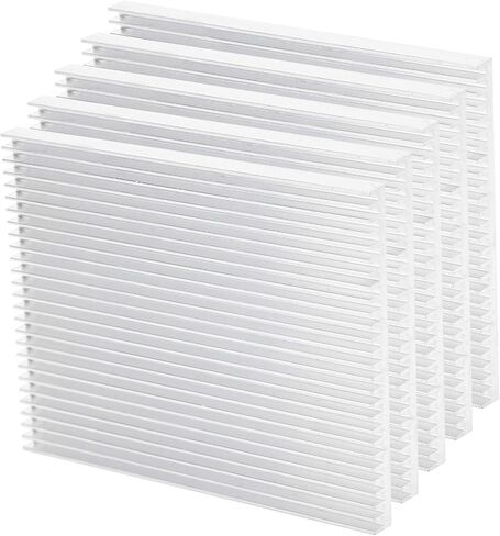 5Pcs Heatsink Cooler Cooling,Oscilloscope Heat Sink, Aluminum Heat Sink Probe 200mhz Pp215 Fin CPU Aluminum Cooling Heat Dissipating Parts 100 X 80 X 7MM in Saudi Arabia
