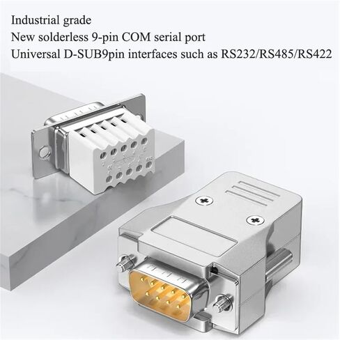 9pin RS232 موصل Mini DB9 ذكر الإناث بدون لحام المقابس الصناعية الدرجة الصناعية ترقية Universal 485/422 محول المنفذ التسلسلي (دبوس الذكور) in Saudi Arabia