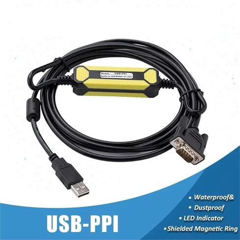 1pc PC-PPI USB-PPI Suitable for S7-200 Programming Cable Download Line USB RS232 to RS485 Adapter(PC-PPI) in Saudi Arabia