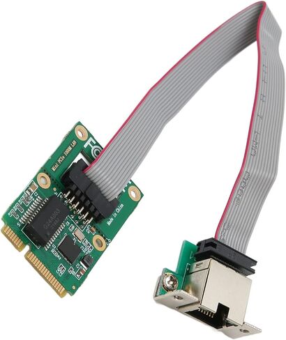 Gigabit Ethernet Mini PCI E Network Controller Card,10 100 1000Mbps RJ45 LAN NIC Adapter Converter,Self Adaption Stable Mini PCIe Network Controller Card for Desktop Computer in Saudi Arabia