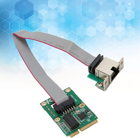 Gigabit Ethernet Mini PCI E Network Controller Card,10 100 1000Mbps RJ45 LAN NIC Adapter Converter,Self Adaption Stable Mini PCIe Network Controller Card for Desktop Computer in Saudi Arabia