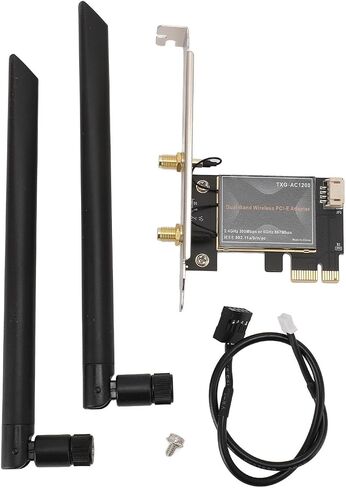 محول ، بطاقة شبكة PCIEX1 867MBPS مع الهوائي ، 4.1 مقابل 7 8 10 ، 802.11AC Band 2.4 جيجا هرتز ، محول بطاقة الشبكة (هوائي 10 ديسيبل) in Saudi Arabia