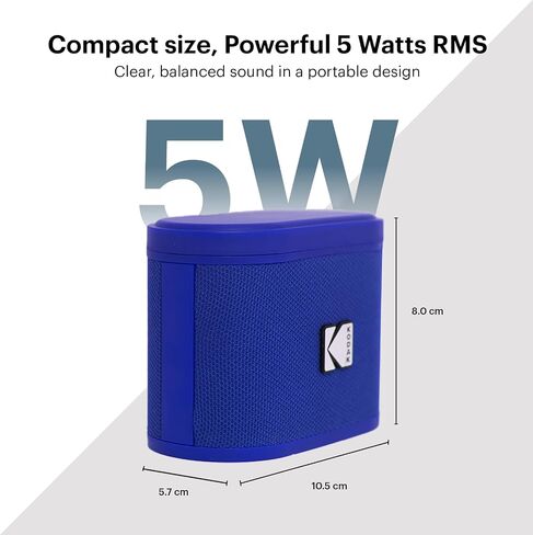 مكبر صوت Kodak Soundbrix ™ Bluetooth مع HD Sound Portable IPX4 مقاومة للماء حتى 5H وقت اللعب v5.4 للحفلة المنزلية في الهواء الطلق الشاطئ الأدوات الإلكترونية هدية عيد ميلاد هدية أصفر قابلة للتكديس in Kuwait