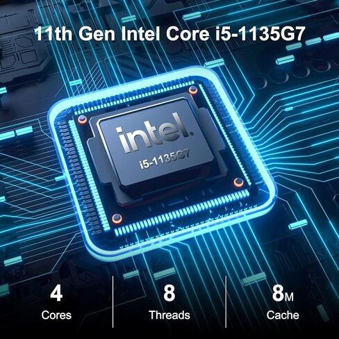 GEEKOM IT11 MINI PC (دعم الجودة لمدة 3 سنوات) ، Intel 11th Gen I5-1135G7 (حتى 4.2 جيجا هرتز) ، ذاكرة الوصول العشوائي 16GB 512GB M.2 NVME PCIE SSD NUC1 MINI COMPUTER in Kuwait