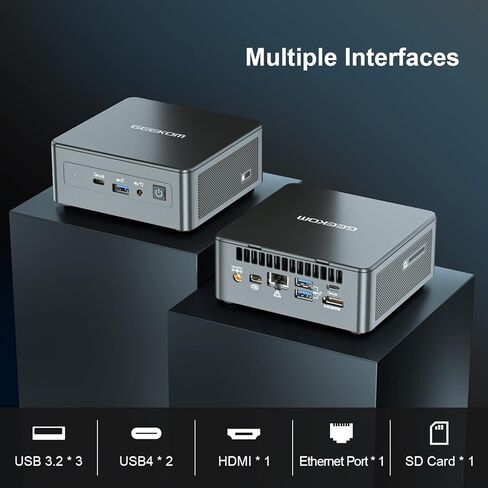 GEEKOM IT11 MINI PC (دعم الجودة لمدة 3 سنوات) ، Intel 11th Gen I5-1135G7 (حتى 4.2 جيجا هرتز) ، ذاكرة الوصول العشوائي 16GB 512GB M.2 NVME PCIE SSD NUC1 MINI COMPUTER in Kuwait