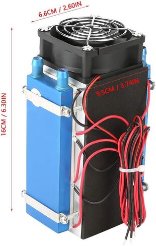 Semiconductor Cooler, DC 12V 4/6 Chip Semiconductor Refrigeration, Machine Cooler DIY Air Cooling Device for Small Space Cooling Pet Air Conditioner (6 Pin) in Kuwait