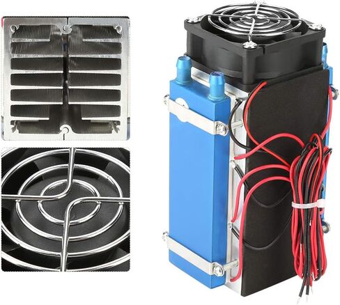 Semiconductor Cooler, DC 12V 4/6 Chip Semiconductor Refrigeration, Machine Cooler DIY Air Cooling Device for Small Space Cooling Pet Air Conditioner (6 Pin) in Kuwait