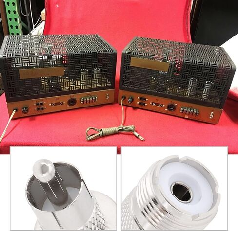 2pcs UHF SO239 أنثى إلى RCA ذكر موصل كابل Coax Coaxial محول متوافق مع أجهزة الراديو Heathkit Ham in Kuwait