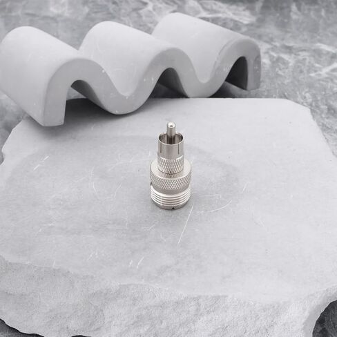 2pcs UHF SO239 أنثى إلى RCA ذكر موصل كابل Coax Coaxial محول متوافق مع أجهزة الراديو Heathkit Ham in Kuwait