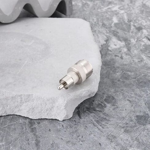 2pcs UHF SO239 أنثى إلى RCA ذكر موصل كابل Coax Coaxial محول متوافق مع أجهزة الراديو Heathkit Ham in Kuwait