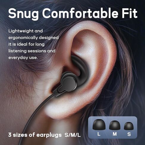 سماعات Bluetooth ، Bluetooth 5.4 Stereo APTX اللاسلكي سماعات الأذن باس مغناطيسي النطاق المغناطيسي IPX7 ماء Bluetooth Pluetooth Plit-In مع وقت اللعب 40 ساعة ، سماعات خفيفة الوزن للرياضة ، الجيم ، الجري. in Saudi Arabia