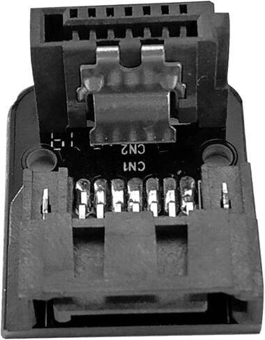 SATA 7Pin Female to Male Adapter 90 Degree Angle Elbow Adapter 6Gbps 90 Degree SATA Up/Down for Motherboard Mainboard(Positive Direction) in Saudi Arabia