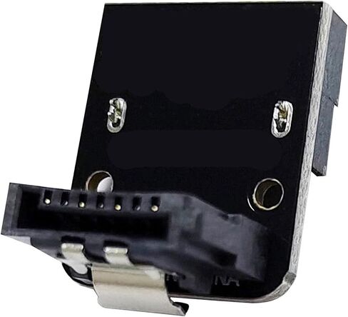 SATA 7Pin Female to Male Adapter 90 Degree Angle Elbow Adapter 6Gbps 90 Degree SATA Up/Down for Motherboard Mainboard(Positive Direction) in Saudi Arabia