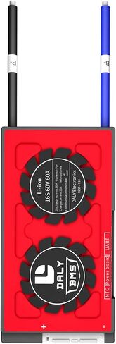 Daly Smart BMS Li-Ion 16S 60V 60a مع وحدة مراقبة البيانات المرئية App Bluetooth ، اتصالات UART لإدارة بطارية ليثيوم 3.7 فولت (SMART BMS ، 60A) in Kuwait