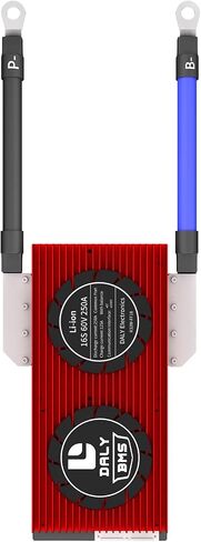 Daly Smart BMS Li-Ion 16S 60V 60a مع وحدة مراقبة البيانات المرئية App Bluetooth ، اتصالات UART لإدارة بطارية ليثيوم 3.7 فولت (SMART BMS ، 60A) in Kuwait