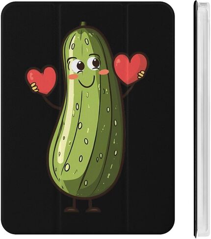 Cucumber Pickle Love Case مع حامل القلم Trifold Trifold Stand متوافق مع iPad Mini 4/5/6 Mini6 （8.3in） in Kuwait