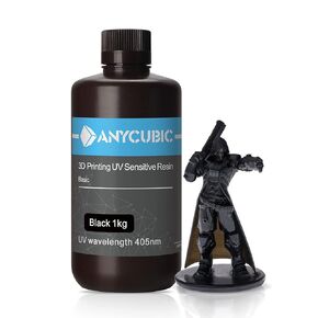 ANYCUBIC 3D Printer Resin, 405nm High Precision Fast Curing UV Photopolymer Resin for LCD 3D Printing, Grey 1kg
