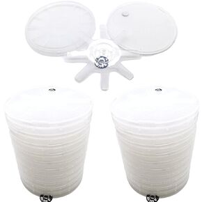 6" or 150mm Single Wafer Carrier, Single Wafer Sample Box for Silicon, Sapphire, SiC Substrate (Screw on lids) (Pack of 5PCS)