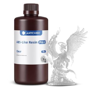 ANYCUBIC 3D Printer Resin, ABS-Like Resin Pro 2 with Enhanced Strength and Toughness, Performance far Superior to ABS-Like Resin, Low Odor, Wide Compatible for All Resin 3D Printers (Grey, 1kg)