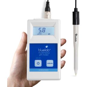 Bluelab METMULTI Multimedia PH Meter – Digital Handheld Hydroponic Nutrient and Soil PH Meter for Measuring PH Levels in Nutrient Solutions and Soil