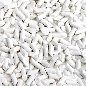 8 Pounds Rock Tumbling Filler Media, 1/5"x 2/5" Reusable Cylinder Ceramic Pellets Non-Abrasive for Rock Tumbler, Stone Polisher