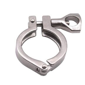 DERNORD Stainless Steel 304 Single Pin Heavy Duty Tri Clamp with Wing Nut for Ferrule TC 1.5'' (Pack of 10)