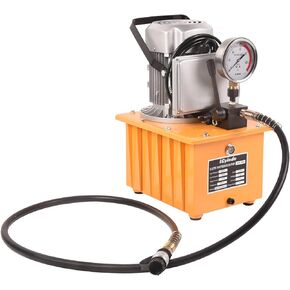 750W 10000 PSI 110V,8L/2.1Gallon Electric Driven Hydraulic Pump Power Pack Unit,2 Speed 8.4Quart Double Acting Manual Valve Hydraulic Electric Pump for Punching,Bending,Double Acting Cylinders