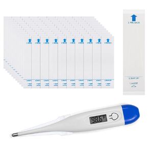 100 Pieces Disposable Digital Thermometer Probe Covers Clear Temperature Sheath Sleeves for Oral, Rectal, Armpit