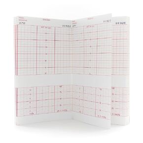 McKesson Fetal Monitoring Paper, Red Grid Thermal Paper, 6 in x 47 ft, 160 Count, 1 Pack