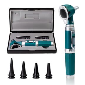 Scian Otoscope - Ear Scope with Light, Fiber Optic Otoscopes with Hard Plastic Case, Pocket Diagnostic Ear Infection Detector for Kids Adults Home Use (Blue)
