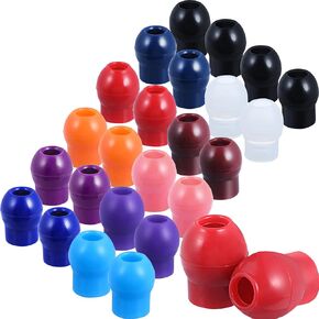 36 Pieces Replacement Ear Tips for Stethoscopes, Universal Soft-Sealing Earbuds (Black)