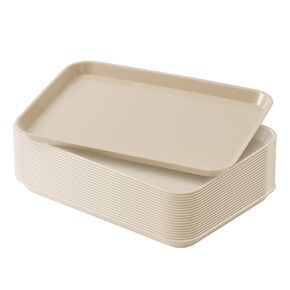 JMU 10Pcs Autoclavable Dental Procedure Tray, Plastic Flat Trays Size B 13.25" x 9.75" (Teal)