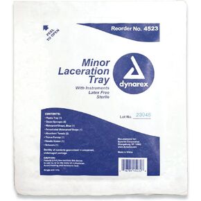 Dynarex Minor Laceration Tray w/Instruments
